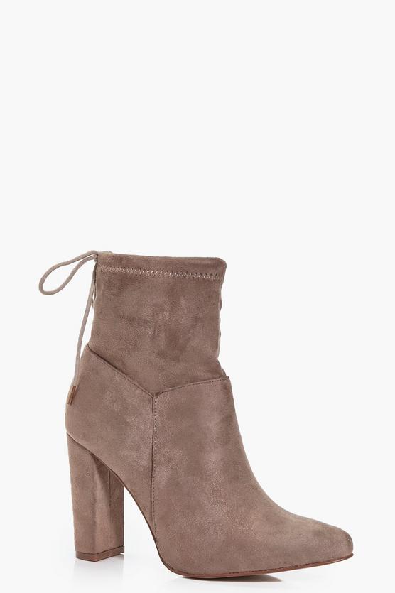 Matilda Tie Ankle Sock Boot